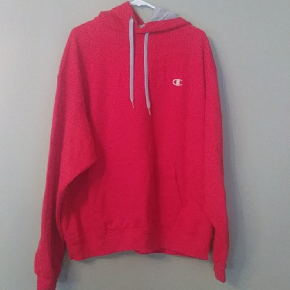Red Champion hoodie size 2XL